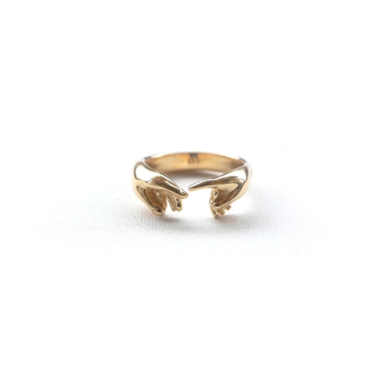 From Dust Of Earth Ring, Stackable Ring 18K Gold Plated