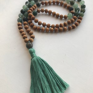 Aventurine 'Wisdom' Traditional 108 hand knotted Mala Beads