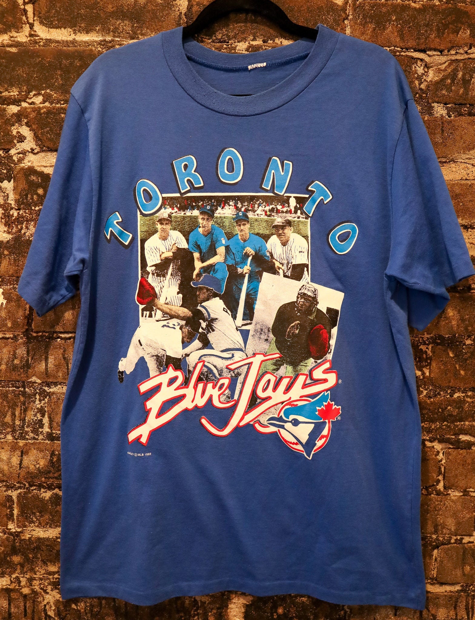 1992 Toronto BLUE JAYS T-shirt//vintage Baseball//graphic 