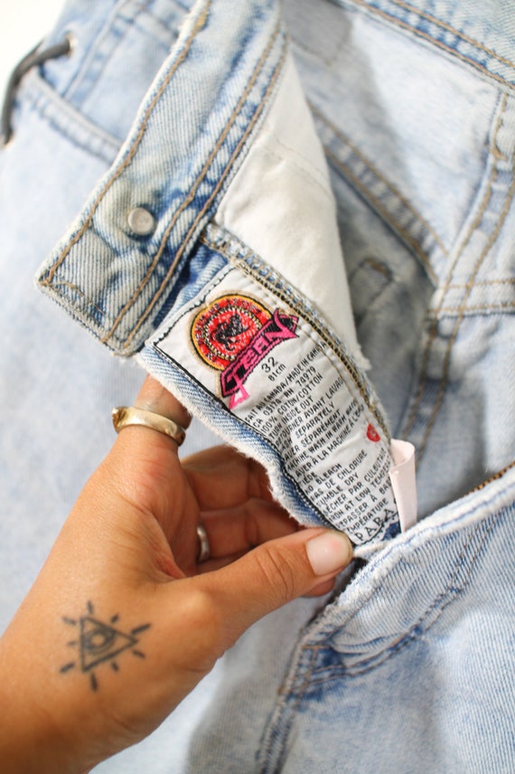 90s Parasuco Jean Booty Shorts//santana 
