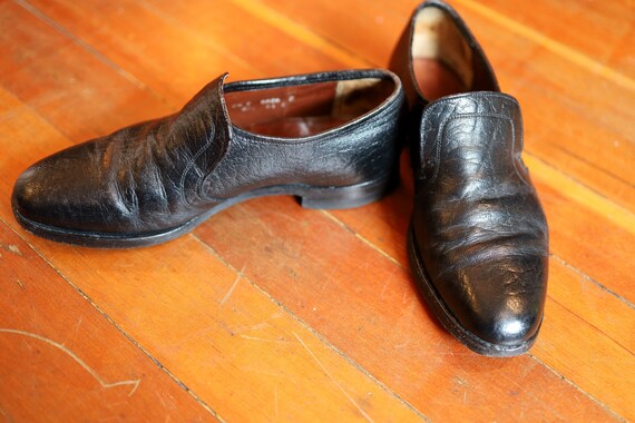 Zapatos de cuero camel vintage hombre//Slip - Etsy