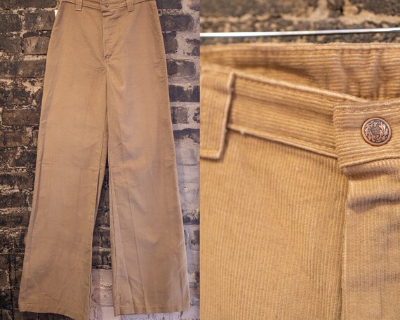 Vintage 70s Dead Stock Corduroy High Waisted Bell