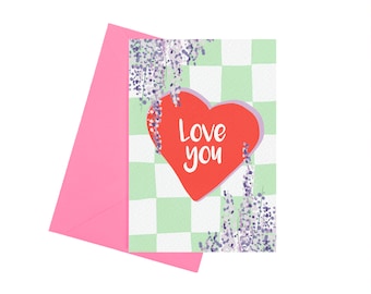 Love you card, mum, sister, friend, anniversary card