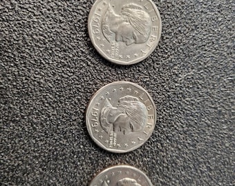 3 beautiful Susan B Anthony silver dollars