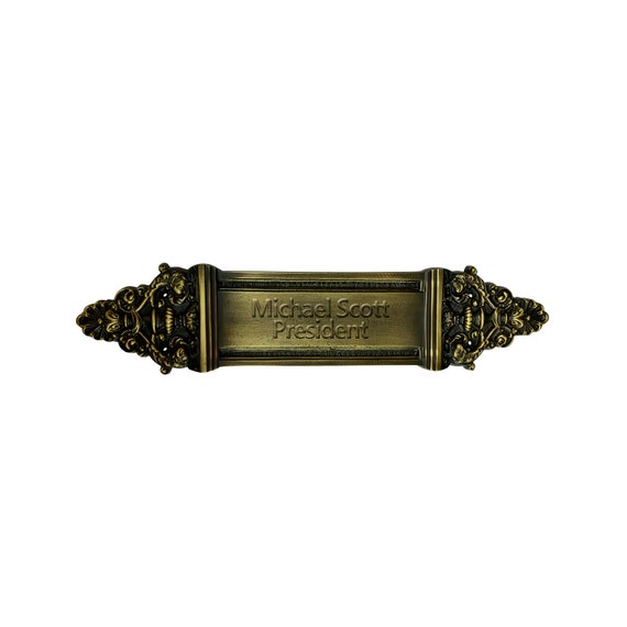 Custom Door Name Plaque Door Plaque Engraved Door Plate Personalized Name Plaque in Antique Brass Finish Handmade Custom Door Plaque
