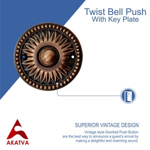AKATVA Doorbell Push Buttons 485mm X 93mm X 47mm