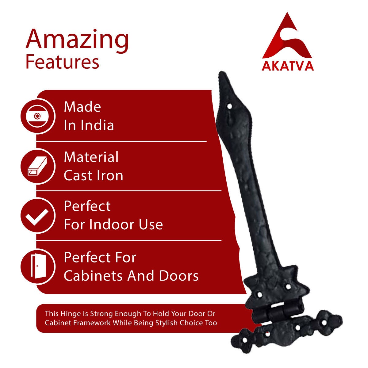 Akatva T Hinge Set 2piece Heavy Duty Gate Hinges for Wooden Etsy