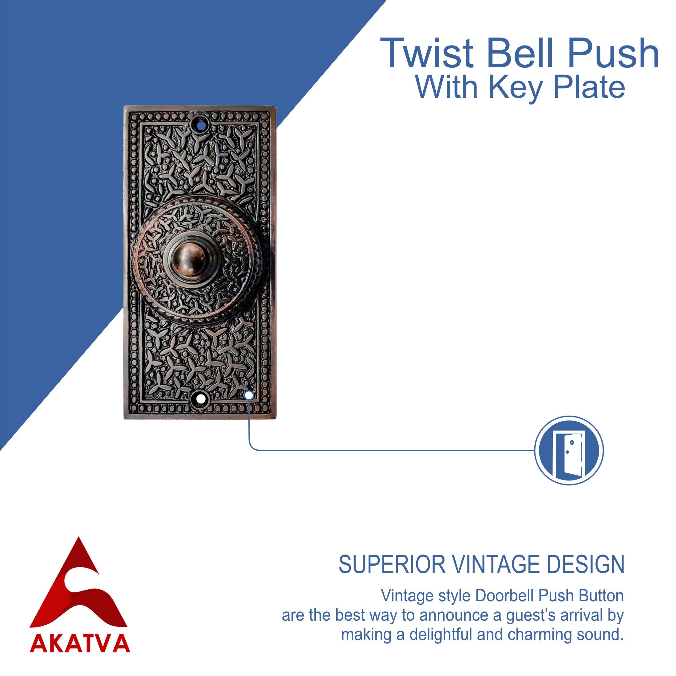 Akatva Decorative Doorbell Button Finest Quality Bell Push Etsy Australia