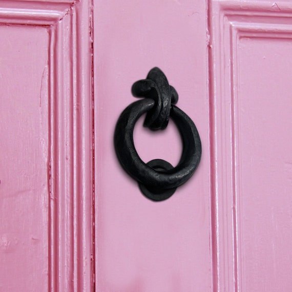 Handmade Door Knocker Akatva Black Cast Iron Door Knocker - Powder - View #7
