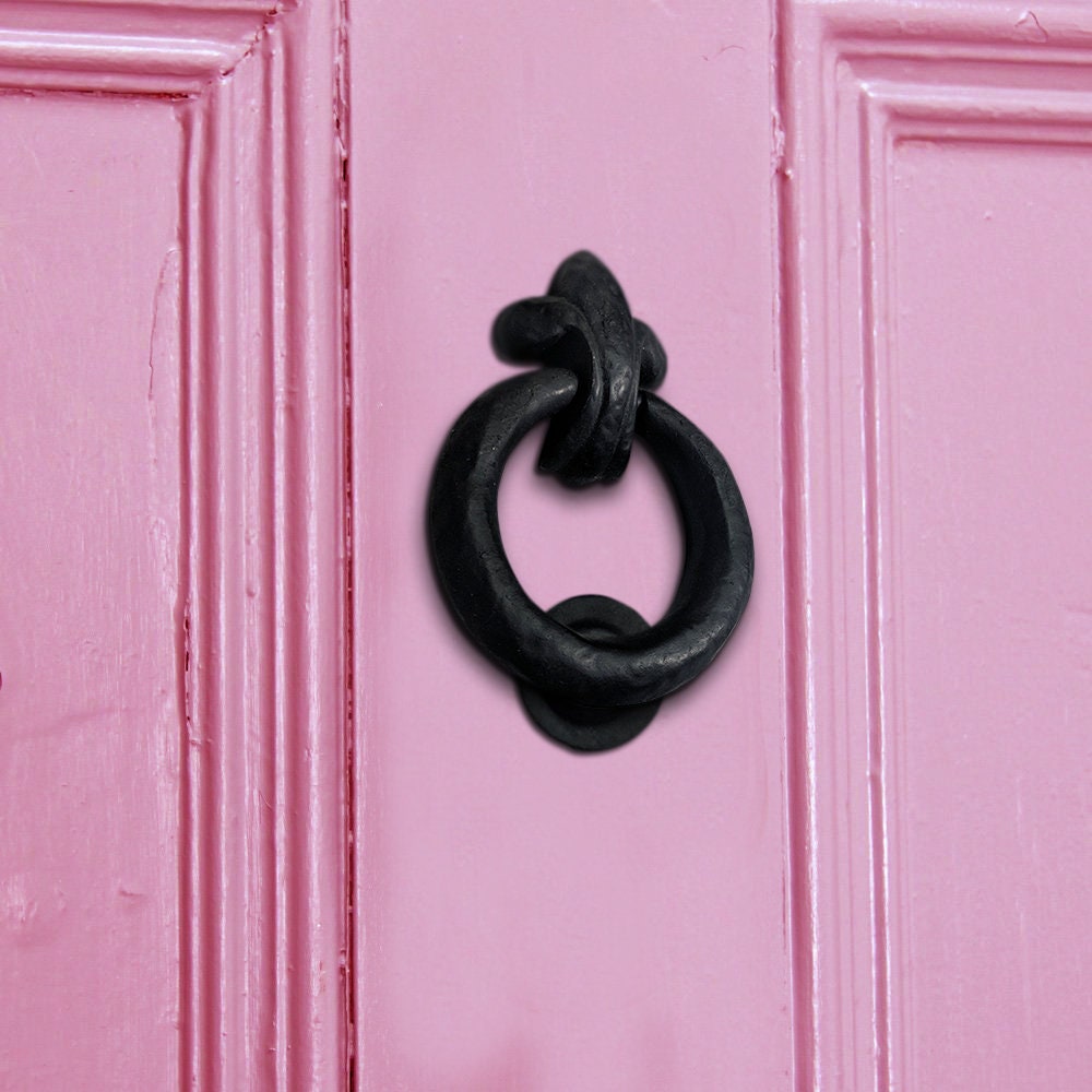Handmade Door Knocker Akatva Black Cast Iron Door Knocker - Powder - View #12