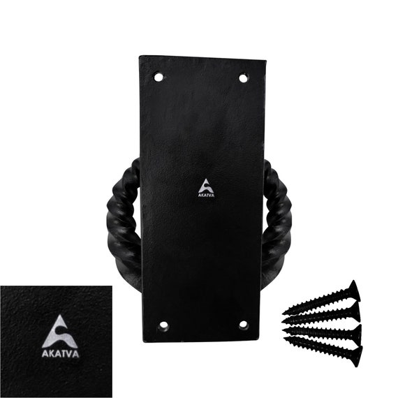 Handmade Door Knocker Akatva Black Cast Iron Door Knocker - Powder - View #10