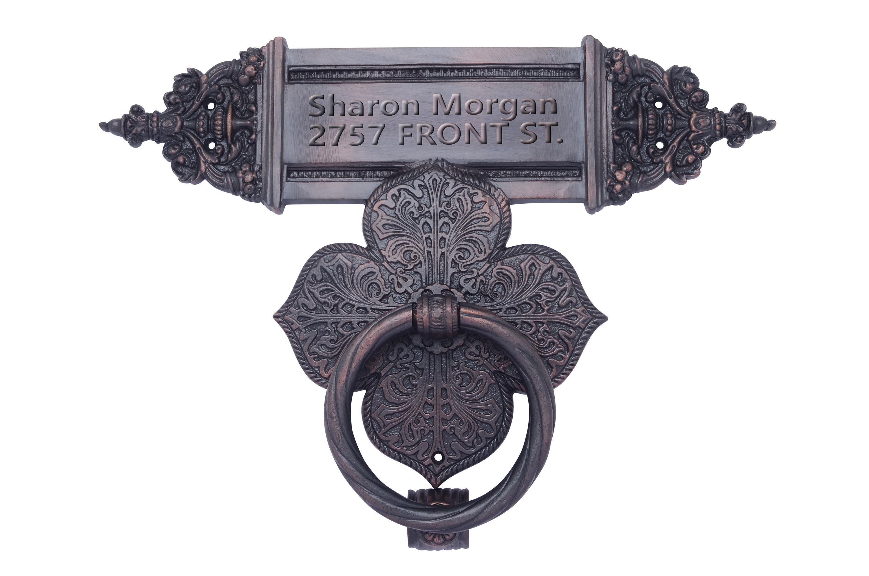 Custom Door Knocker Front Door Knocker Engraved Door Plate Etsy
