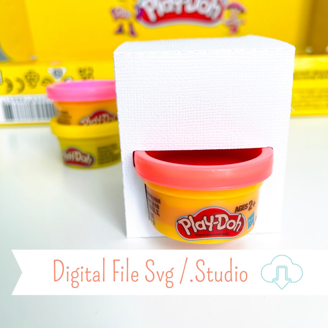 Play-doh Digital File for Cricut and Silhouette / Box Template Play-doh /  Play-doh Favor Box 1 Oz 