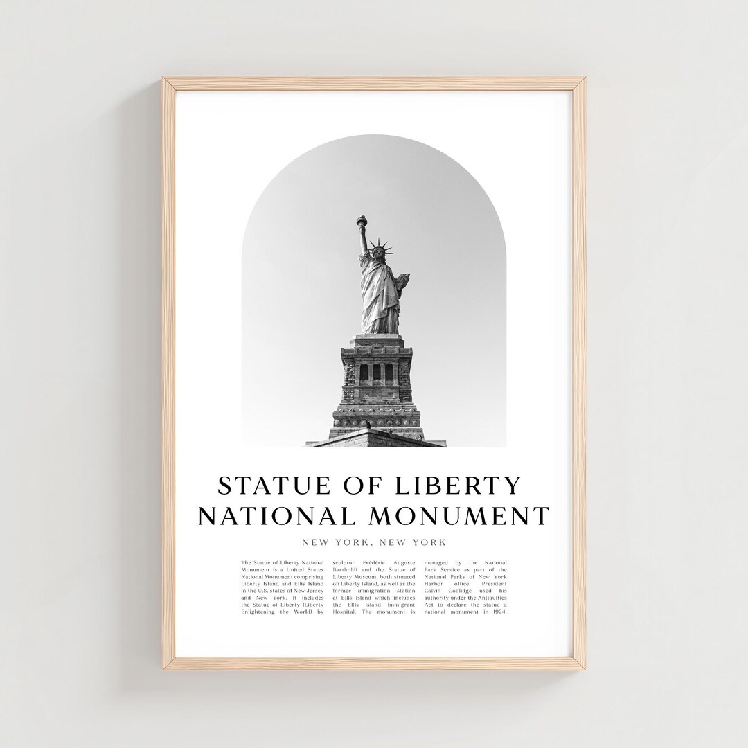 Statue of Liberty National Monument Travel Poster, Statue of Liberty