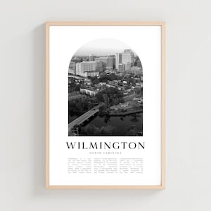 Wilmington Travel Poster, Wilmington Print, Wilmington Wall Art, Travel Print, North Carolina City Art, Wilmington Gift | US240M