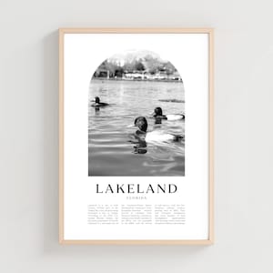 Lakeland Travel Poster, Lakeland Print, Lakeland Wall Art, Travel Print, Florida City Art, Lakeland Gift, Florida Decor | US289M
