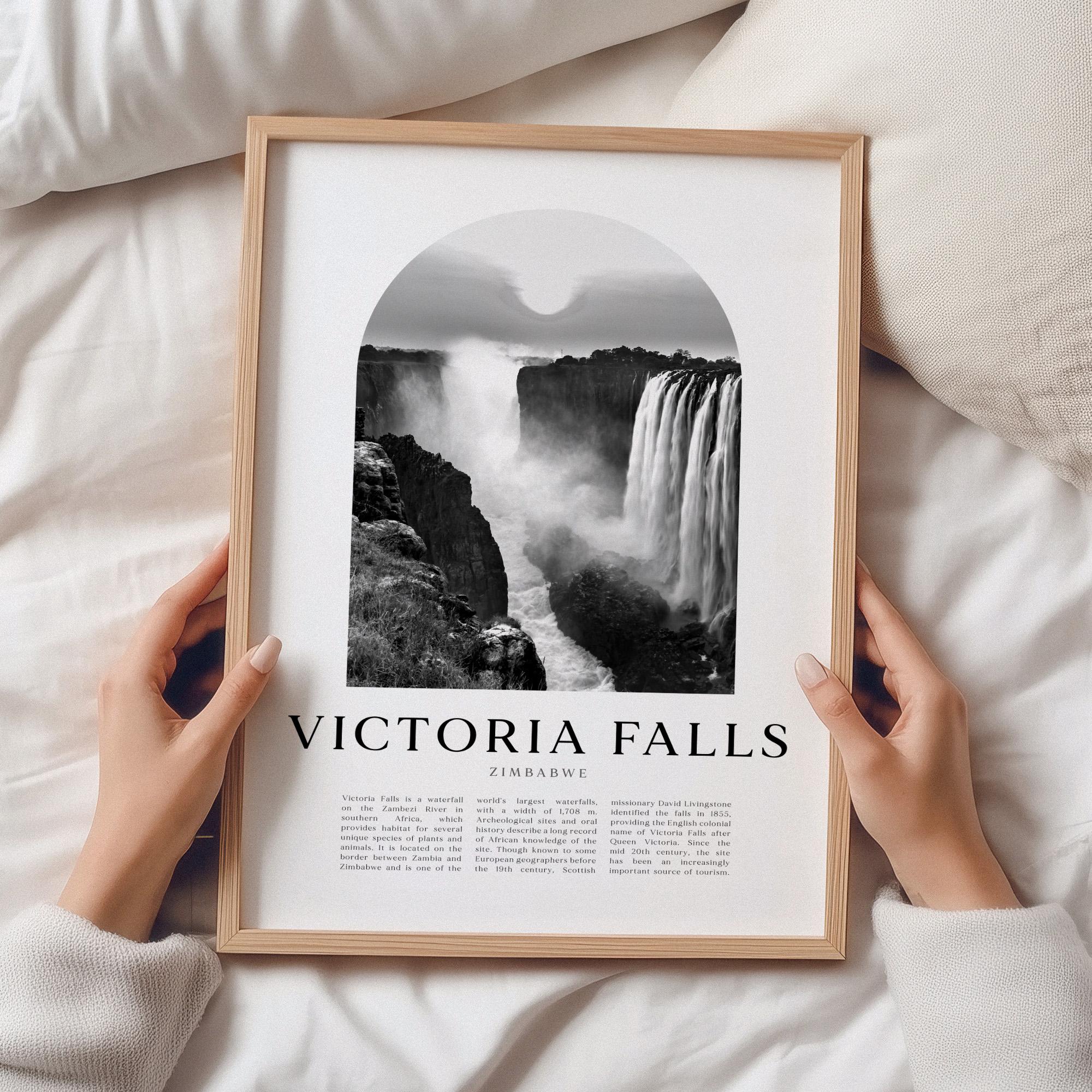 Victoria Falls Travel Poster, Victoria Falls Print, Victoria Falls