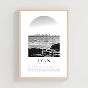 Lynn Travel Poster, Lynn Print, Lynn Wall Art, Travel Print, Massachusetts City Art, Lynn Gift, Massachusetts Decor | US333M