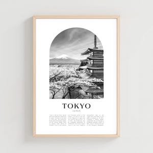 Tokyo Travel Poster, Tokyo Print, Tokyo Wall Art, Travel Print, Japan City Art, Tokyo Gift, Japan Decor | AS73M