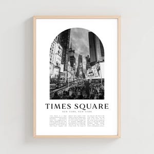 Poster di viaggio di Times Square, stampa di Times Square, arte murale di Times Square, stampa di viaggio, arte di New York City, regalo di Times Square / NA79M