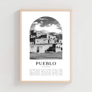 Pueblo Travel Poster, Pueblo Print, Pueblo Wall Art, Travel Print, Colorado City Art, Pueblo Gift, Colorado Decor | US259M