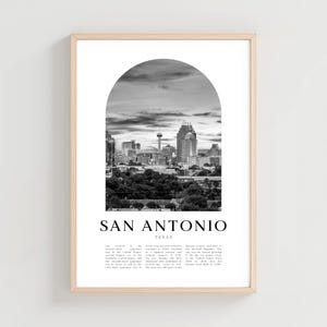 San Antonio Travel Poster, San Antonio Print, San Antonio Wall Art, Travel Print, Texas City Art, San Antonio Gift, Texas Decor | NA55M