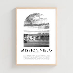 Mission Viejo Travel Poster, Mission Viejo Print, Mission Viejo Wall Art, Travel Print, California City Art, Mission Viejo Gift | US309M