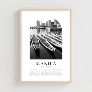 Manila Travel Poster, Manila Print, Manila Wall Art, Travel Print, Philippines City Art, Manila Gift, Philippines Decor | AS130M