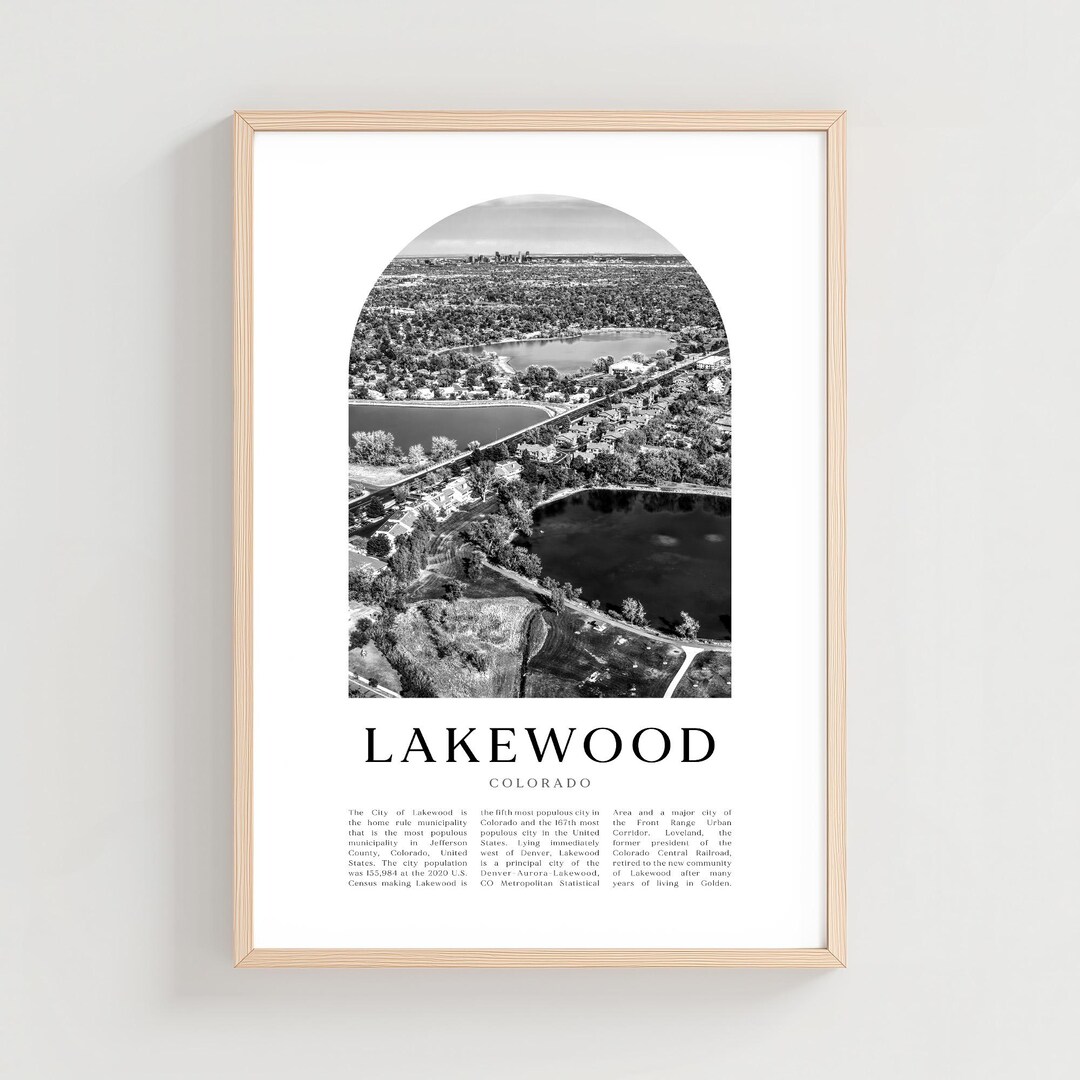 Lakewood Travel Poster, Lakewood Print, Lakewood Wall Art, Travel Print ...