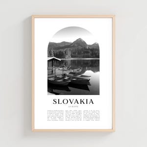 Slovakia Travel Poster, Slovakia Print, Slovakia Wall Art, Travel Print, Europe City Art, Slovakia Gift, Europe Decor | EU128M