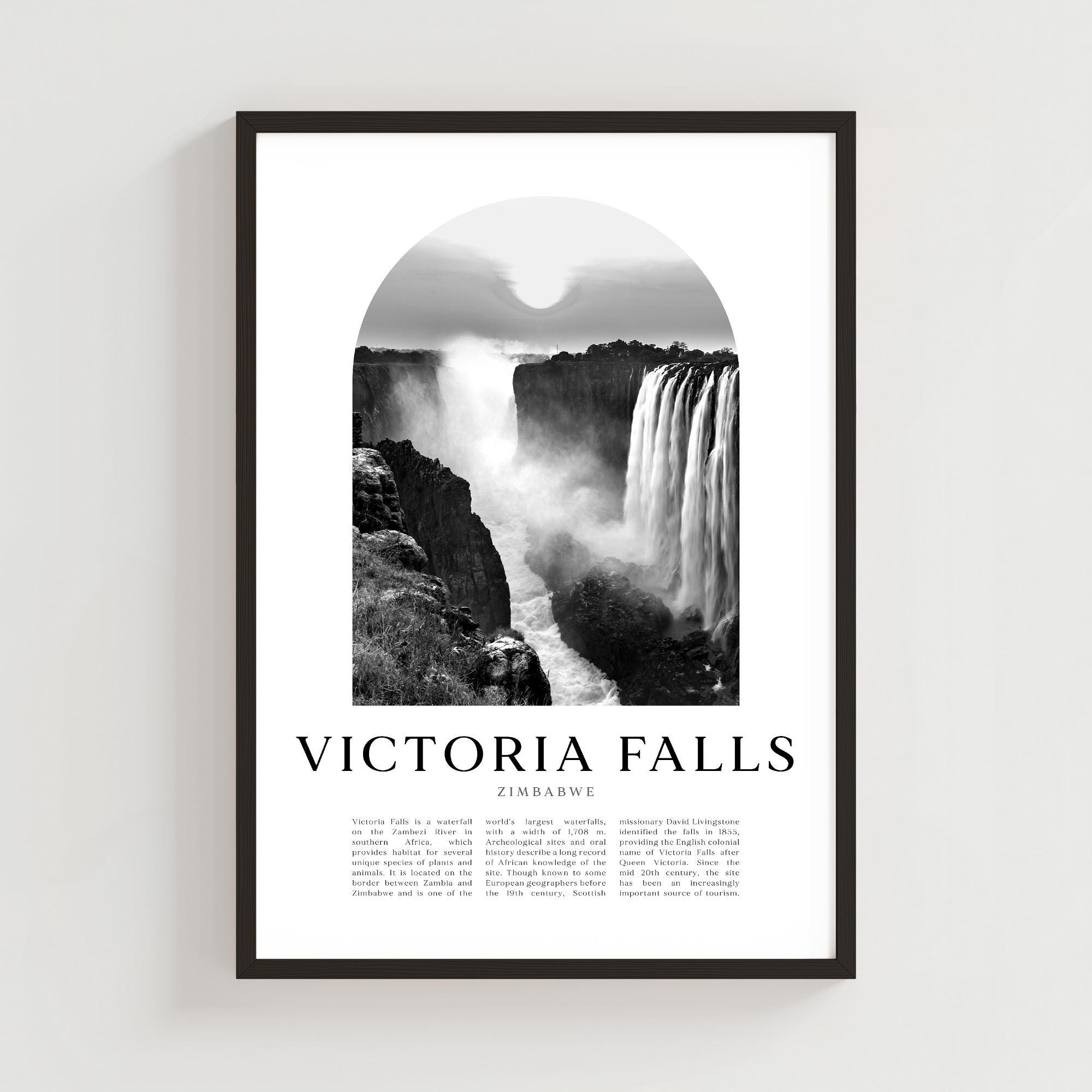Victoria Falls Travel Poster, Victoria Falls Print, Victoria Falls