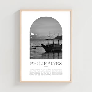 Philippines Travel Poster, Philippines Print, Philippines Wall Art, Travel Print, Asia City Art, Philippines Gift, Asia Decor | AS129M
