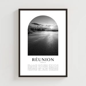 Réunion Travel Poster, Réunion Print, Réunion Wall Art, Travel Print, Africa City Art, Réunion Gift, Africa Decor | AF93M