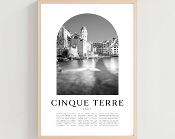 Cinque Terre Travel Poster, Cinque Terre Print, Cinque Terre Wall Art, Travel Print, Italy City Art, Cinque Terre Gift, Italy Decor | EU182M