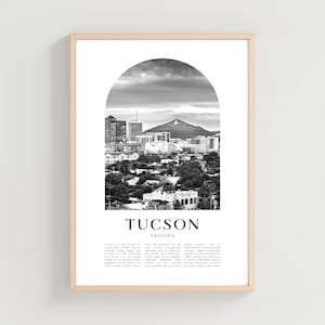 Tucson Travel Poster, Tucson Print, Tucson Wall Art, Travel Print, Arizona City Art, Tucson Gift, Arizona Decor | US33M