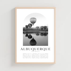 Albuquerque Travel Poster, Albuquerque Print, Albuquerque Wall Art, Travel Print, New Mexico City Art, Albuquerque Gift | US32M
