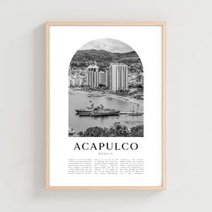 Acapulco Reiseplakat, Acapulco-Druck, Acapulco-Wandkunst, Reise-Druck, Mexiko-Stadtkunst, Acapulco-Geschenk, Mexiko-Dekor | NA203M