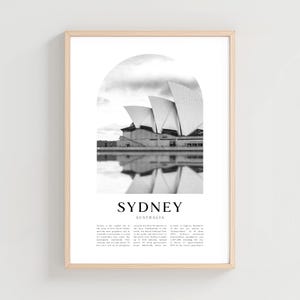 Sydney Travel Poster, Sydney Print, Sydney Wall Art, Travel Print, Australia City Art, Sydney Gift, Australia Decor | CN03M