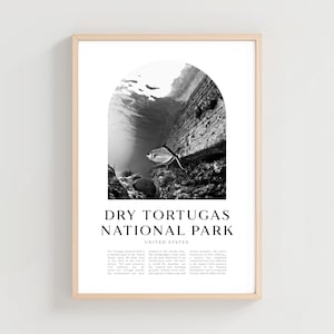 Dry Tortugas National Park Travel Poster, Dry Tortugas Print, Dry Tortugas Wall Art, Travel Print, United States City Art | NA141M