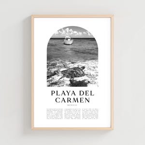 Playa del Carmen Travel Poster, Playa del Carmen Print, Playa del Carmen Wall Art, Travel Print, Mexico Art, Playa del Carmen Gift | NA194M