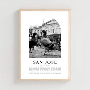 San José Travel Poster, San José Print, San José Wall Art, Travel Print, Costa Rica City Art, San José Gift, Costa Rica Decor | CE04M