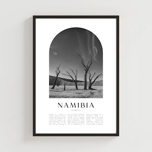 Namibia Travel Poster, Namibia Print, Namibia Wall Art, Travel Print, Africa City Art, Namibia Gift, Africa Decor | AF89M