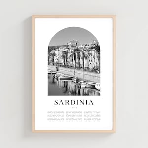 Sardinia Travel Poster, Sardinia Print, Sardinia Wall Art, Travel Print, Italy City Art, Sardinia Gift, Italy Decor | EU197M