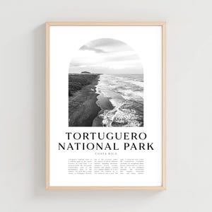 Tortuguero National Park Travel Poster, Tortuguero Print, Tortuguero Wall Art, Costa Rica City Art, Tortuguero Gift,Costa Rica Decor | CE33M