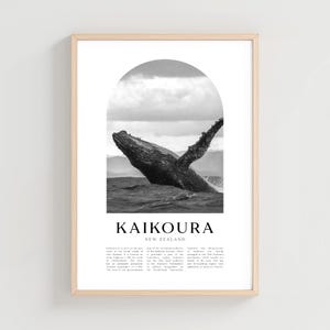 Kaikoura Travel Poster, Kaikoura Print, Kaikoura Wall Art, Travel Print, New Zealand City Art, Kaikoura Gift, New Zealand Decor | CN59M