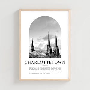 Charlottetown Travel Poster, Charlottetown Print, Charlottetown Wall Art, Travel Print, Canada City Art, Canada Decor | NA293M