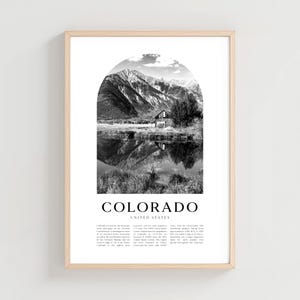 Colorado Travel Poster, Colorado Print, Colorado Wall Art, Travel Print, United States City Art, Colorado Gift, United States Decor | NA88M