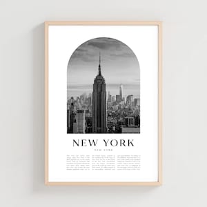 New York Travel Poster, New York Print, New York Wall Art, Travel Print, New York City Art, New York Gift, New York Decor | NA03M