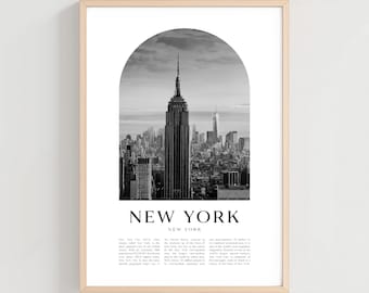Póster de viaje de Nueva York, Impresión de Nueva York, Arte mural de Nueva York, Impresión de viaje, Arte de la ciudad de Nueva York, Regalo de Nueva York, Decoración de Nueva York / NA03M