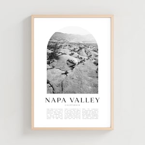 Napa Valley Travel Poster, Napa Valley Print, Napa Valley Wall Art, Travel Print, California City Art, Napa Gift, California Decor | NA40M